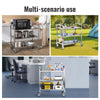 3 Tier Stainless Steel Cart Mobile Lab Medical Storage Trolley 400 lbs