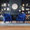 Chesterfield Wing Back Armchair High Back Fireside Armchair Lounge Sofa Chair UK