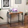 Modern Computer Desk Laptop PC Study Table Home Office Desk with Side Bag 80cm