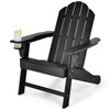 Adirondack Chair with Cup Holder Outdoor Patio Weather Resistant Lounge Chair