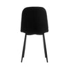 2Pcs Folk Designer Fabric or Velvet Dining Chairs Metal Legs Chairs