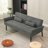 3 Seater Click Clack Sofa Bed Recliner Settee Couch Sofabed with Bloster Pillows