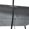 Dark Grey 3m x 3m Aluminium Pergola Retractable Canopy Garden Gazebo Sun Shelter