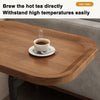 C Shaped Brown Side Table For Couch Adjustable Height Bedroom Coffee End Table