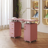 Manicure Nail Table Movable Nail Station Desk with Casters for Nails Art Beauty