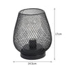 2x Wrought Iron Cage Bedside Table Lamp Warm White Night Light with LED Bulb UK