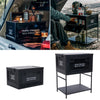 Portable Folding Camping Picnic Table Party Car Garden BBQ Storage Box W/Support