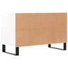 TV Cabinet High Gloss White 80x36x50 cm Engineered Wood