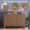 Sideboard Cabinet Industrial Wooden Cupboard Storage Furniture 2 Doors 3 Drawers