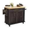 Kitchen Island Storage Trolley Rolling Cart Shelves Cupboard Cabinet Drawer Home