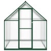Sufrk Greenhouse with Base Frame Green 224x169x195 Aluminium,Polycarbonate O9G6