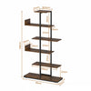 Smilesun Bookcase 6-Tier Tall Bookshelf Ladder Shelf Storage Display Industrial