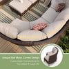11 Piece Patio Conversation Sofa Set Wicker Outdoor Furniture Set with Cushioned