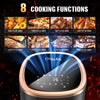 5L Clear-View Air Fryer Oven Touchscreen Multi-Function & Compact Design Black