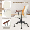 Velvet Swivel Rocking Leisure Chair Adjustable Home Office Computer Chair