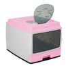 Large Self-Cleaning Hooded Cat Litter Box Enclosed Kitten Toilet Box Potty Tray