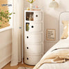 Round ABS Cylinder Cabinet Cupboard Drawer Storage Unit Bathroom Bedroom Stand