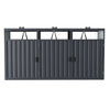 OUTDOOR WHEELIE BIN STORAGE DOUBLE AND TRIPLE SHED METAL DUSTBIN RUBBISH SCREEN