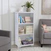 3 Cube Wooden Bamboo Bookcase Bookshelf Storage Unit Bookcase Display Stand