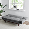 3 Seater Grey Velvet Sofa Bed - Mondaine