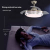 Invisible Ceiling Fan With Light 3 Colour LED Lamp 6 Speeds Remote Control Timer