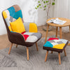HIGH WING BACK FIRESIDE MODERN FABRIC RECLINER ARMCHAIR SINGLE SOFA LOUNGE CHAIR