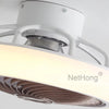 6 Speed Large LED Ceiling Fan with Lighting LED Light Adjustable Wind + Remote~