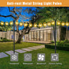Indoor Outdoor Hanging Lighting Decoration String Light / Festoon Pole