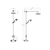Traditional Thermostatic Shower Valve Kit Brush Brass Bathroom Gold