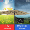 3M Round Garden Parasol Sun Shade Outdoor Patio Umbrella Crank Tilt/Parasol Base
