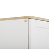 170cm Freestanding Kitchen Cupboard 4-Door Storage Cabinet w/ 4 Shelves, White