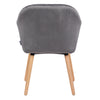 2x Dining Chairs Living Room Kitchen Lounge Velvet Padded Chair with Wooden Legs