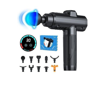 Massage Gun Deep Tissue, Portable Muscle Massage Device with 10 Massage Heads