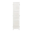 4/6 Panel Solid Weave Wicker Wood Room Divider Partition Screen Shelf Optional
