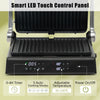 Electric Panini Press Grill 4-Slice Sandwich Maker w/ Non-Stick Coated Plates