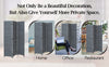 3 PANELS FOLABLE ROOM DIVIDER WALL FOLDING PARTITION WOOD SLATS PRIVACY SCREEN
