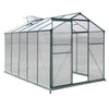 Clear Garden Grow Polycarbonate Aluminium Greenhouse Plants Shelter Sliding Door