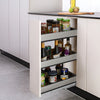 150-250mm Pull Out Steel Basket Kitchen Cabinet Larder Organizer Cupboard Drawer