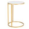 Small Round Side Table Sofa End/Coffee/Console Table Bedside Nightstand C Shape