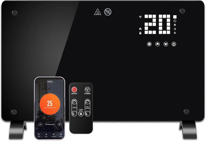 1500W Convector Heater, Ultra-thin Wall-mounted or Freestanding,