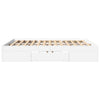 Bed Frame White 200x200 Engineered Wood A7M0