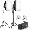 RALENO Softbox Lighting Kit for Photography Studio Setup - Professional LED L...