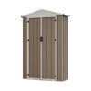 Small Garden Shed Metal Storage Box Outdoor Tool House Apex Roof Lockable 2 Door