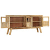 Sideboard Brown and Black 160x30x76 cm Solid Wood Mango