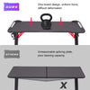 3D Super Cool RGB Neon Gaming Desk PC Laptop Computer Table Gamer Workstation