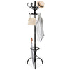 Standing Coat Rack 360°Rotating Top Tier Multifunction Coat Hanger w/12 Hooks
