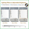 Vanity Dressing Table with Dimmable LED Light Sliding Mirror Shelves Makeup Desk