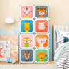 Portable 8-Cube Baby Closet Kids Wardrobe-Blue