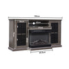 Living Room 150x70cm TV Stand with Electric Fireplace 3 Color fire LED Flame