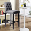Upholstered Bar Stool Kitchen High Chair Pub Barstool Padded Seat with Backrest
